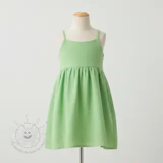 Double gauze/musselin light lime