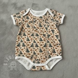 Double gauze/musselin Baby dino design B digital print