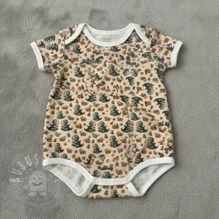 Double gauze/musselin Baby dino design B digital print