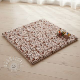 Double gauze/musselin Little farm animals design B digital print