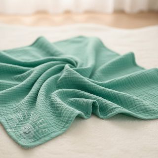 Double gauze/musselin peppermint ORGANIC