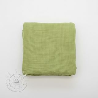 Double gauze/musselin old lime ORGANIC