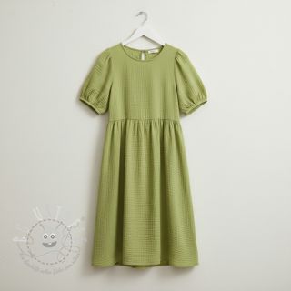 Double gauze/musselin old lime ORGANIC