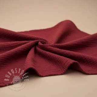 Double gauze/musselin wine ORGANIC