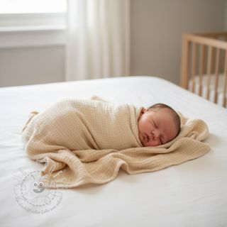 Double gauze/muslin cream ORGANIC