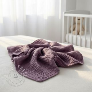 Double gauze/musselin lilac ORGANIC