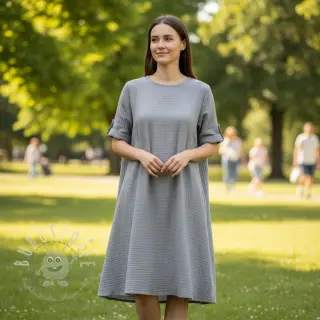 Double gauze/musselin grey ORGANIC