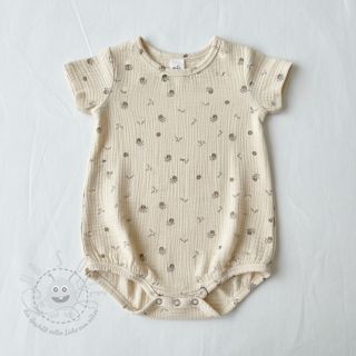 Double gauze/musselin Flowers SIMPLY NATURAL digital print ORGANIC