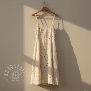 Double gauze/musselin Flowers SIMPLY NATURAL digital print ORGANIC