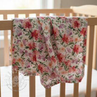 Double gauze/musselin Sunny flowers digital print