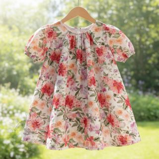 Double gauze/musselin Sunny flowers digital print