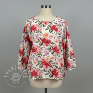 Double gauze/musselin Sunny flowers digital print