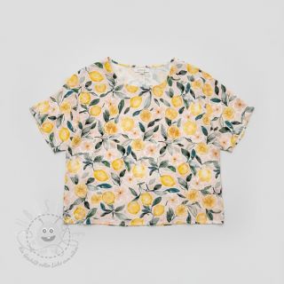 Double gauze/musselin Fresh lemons digital print