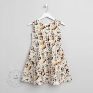 Double gauze/musselin Cuties design D digital print