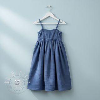 Double gauze/musselin midnight blue