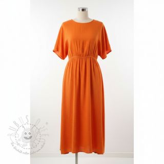 Double gauze/musselin NEON ORANGE ORGANIC