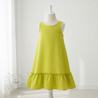 Double gauze/musselin neon yellow