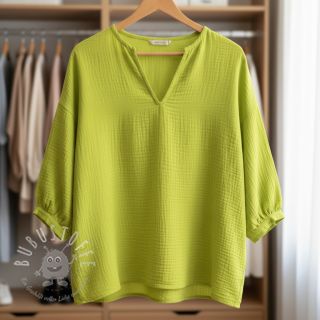 Double gauze/musselin neon yellow