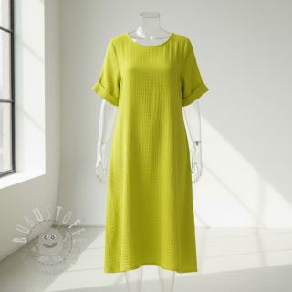 Double gauze/musselin neon yellow