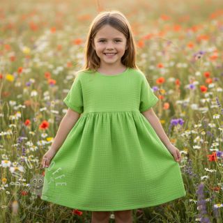 Double gauze/musselin neon lime