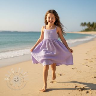 Double gauze/musselin bright violet