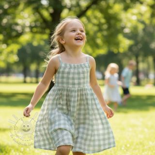 Double gauze/musselin Double sided CHECKS MINI nile