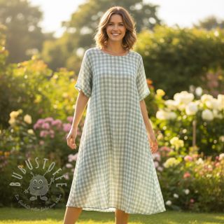 Double gauze/musselin Double sided CHECKS MINI nile