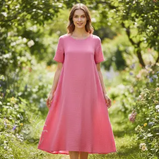 Double gauze/musselin pink ORGANIC