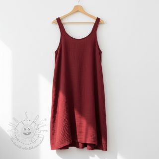 Double gauze/musselin wine