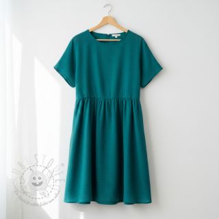 Double gauze/musselin dark cyan