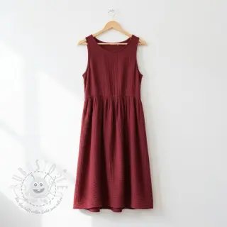 Double gauze/musselin bordeaux