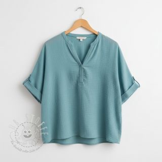 Double gauze/musselin blue shadow