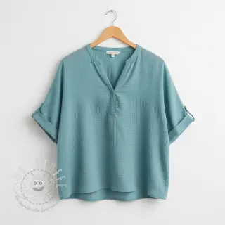 Double gauze/musselin blue shadow