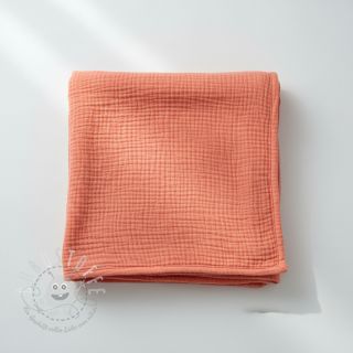 Double gauze/musselin coral