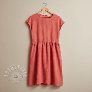 Double gauze/musselin coral