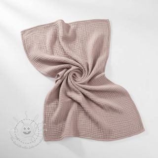 Double gauze/musselin old rose