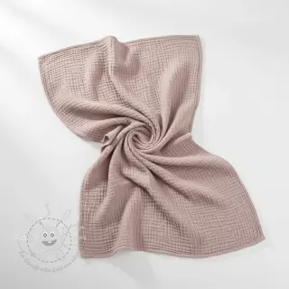Double gauze/musselin old rose