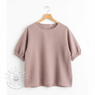 Double gauze/musselin old rose