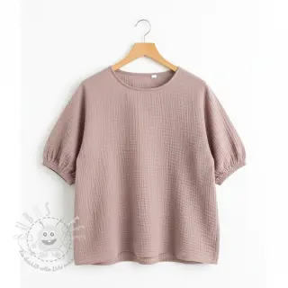 Double gauze/musselin old rose