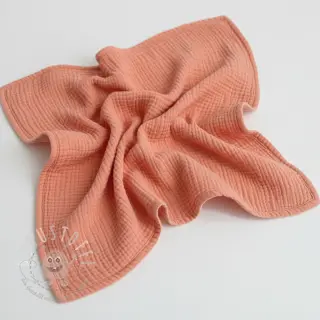 Double gauze/musselin salmon