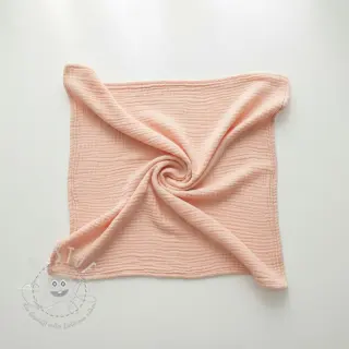 Double gauze/musselin light salmon ORGANIC