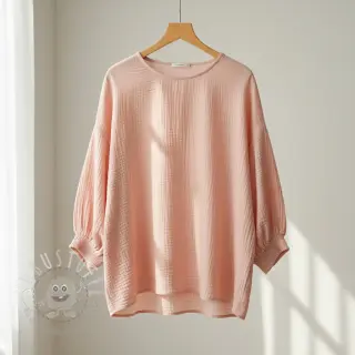 Double gauze/musselin light salmon ORGANIC