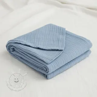 Double gauze/musselin blue ORGANIC