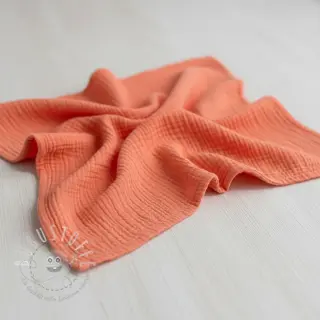 Double gauze/musselin salmon ORGANIC