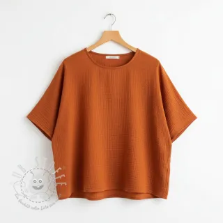 Double gauze/muslin rust ORGANIC