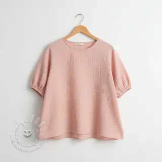 Double gauze/musselin light rose ORGANIC