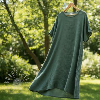 Double gauze/musselin green ORGANIC