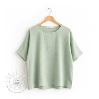 Double gauze/musselin mint ORGANIC