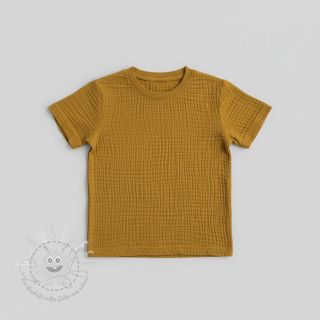 Double gauze/musselin ochre ORGANIC