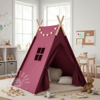 Double gauze/musselin berry ORGANIC